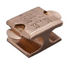 Permaground Copper Grounding H-Tap, Double Tab, Main Conductor Range 1/0-2, Tap Range 2-6 Sol