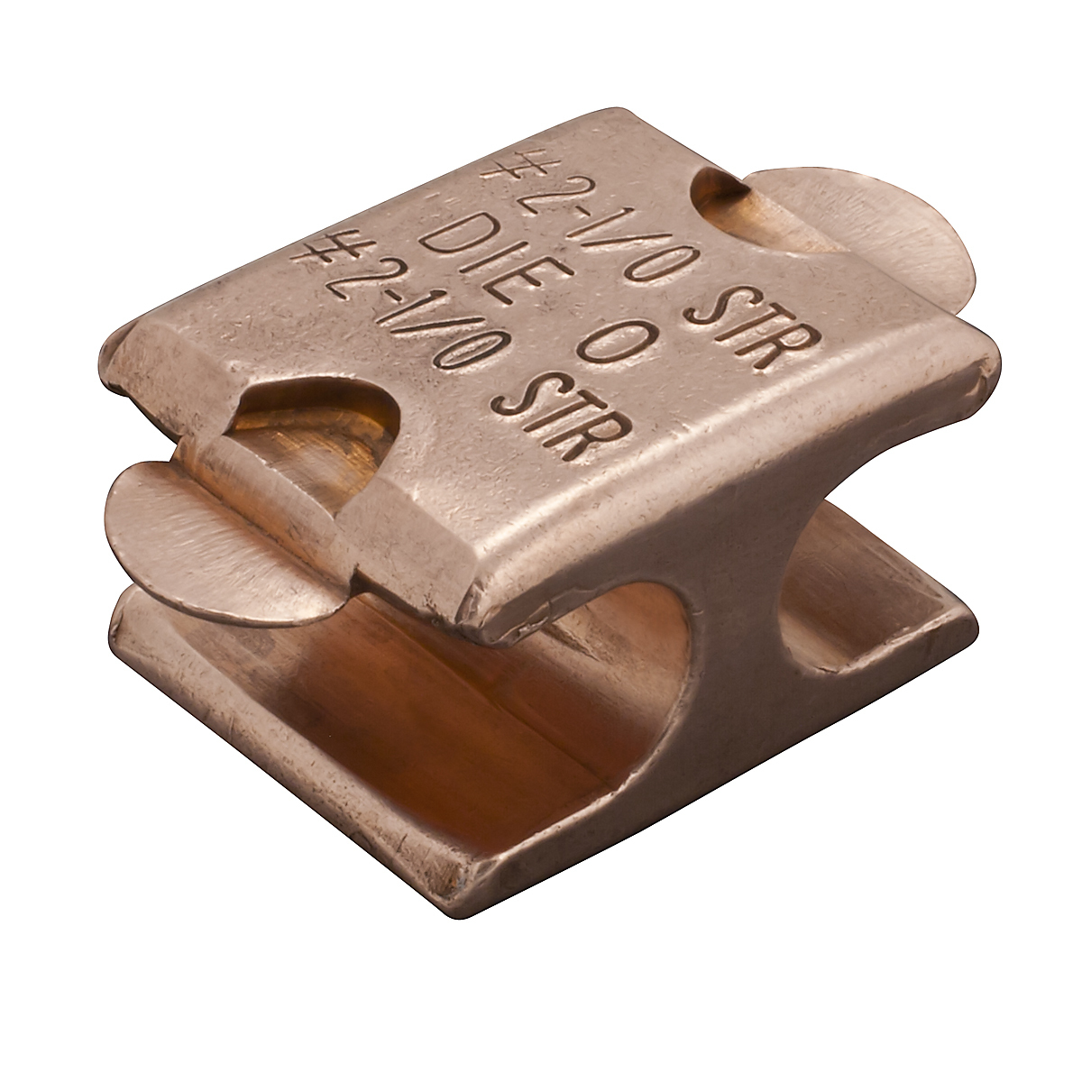 CDT-398-8 Type CDT Double Grounding Compression H-Tap, 4 to 2 AWG Main/Run, 4 to 2 AWG Tap, Copper