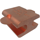 Permaground Copper Grounding H-Tap, Double Tab, Main Conductor Range 4-6 Sol, Tap Range 4-8 Sol
