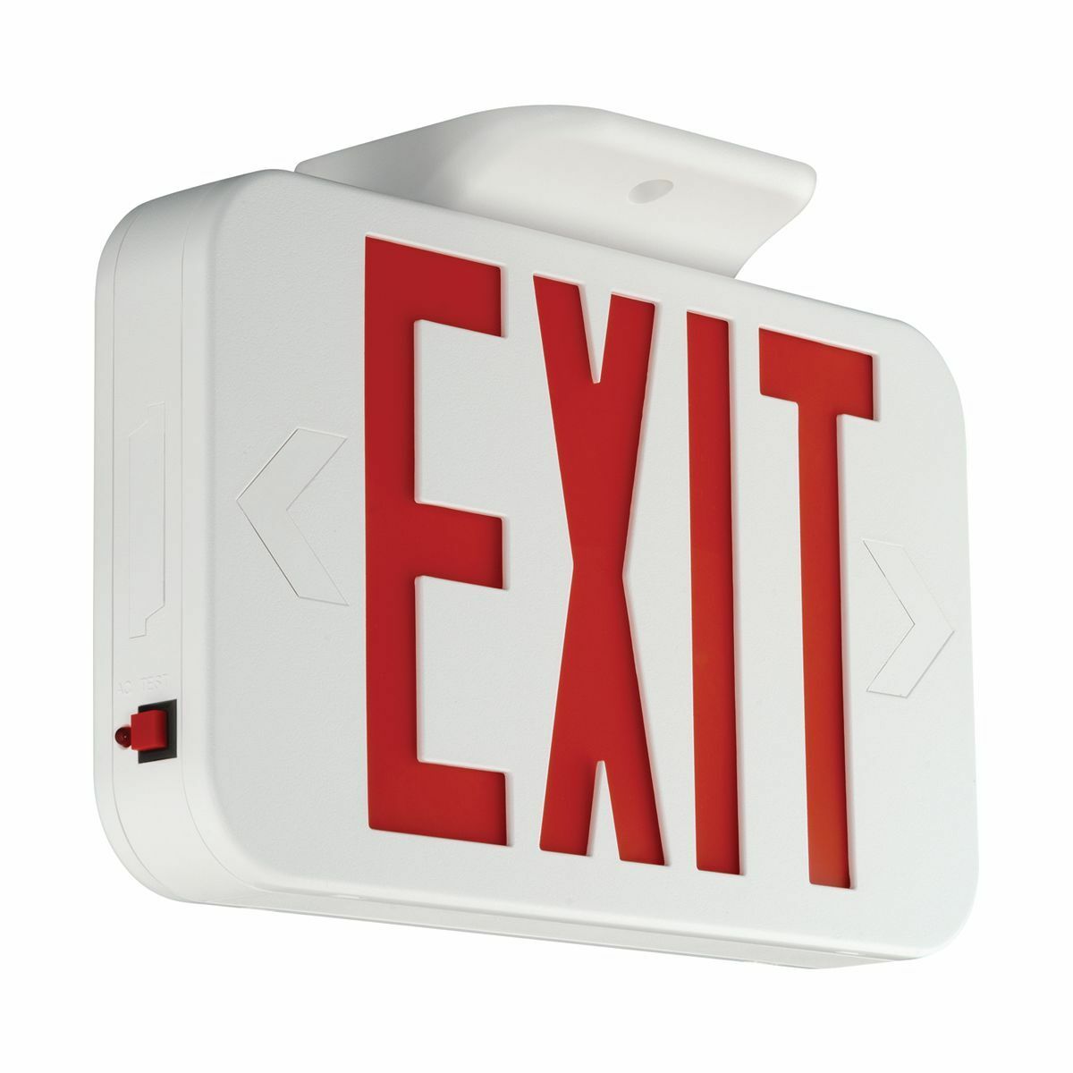 CEGB CE Series Universal Face Emergency Exit Sign, LED Lamp, 1.57 W Fixture, 120/277 V AC, Black Housing, EXIT Legend