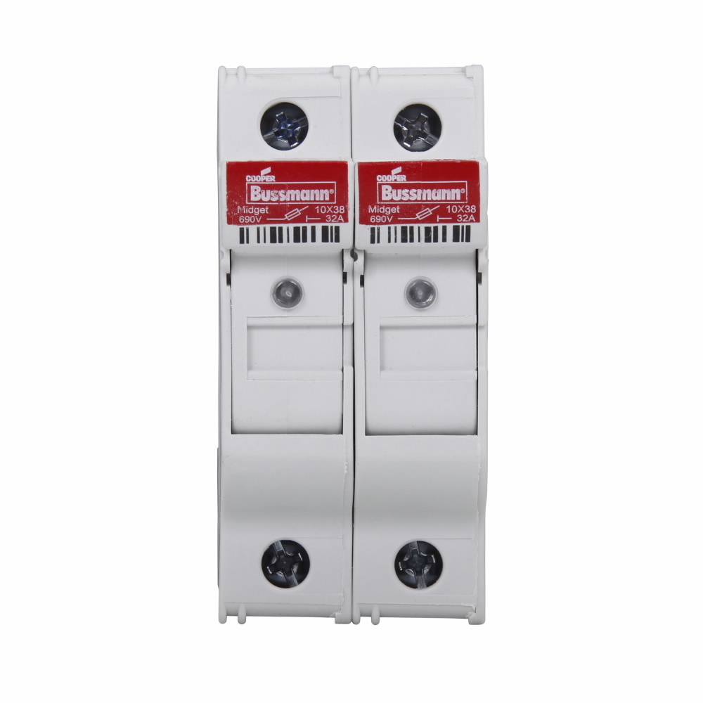 CHM2DCIU Modular Fuse Holder, 600 V AC/1000 V DC, 30 A, 18 to 4 AWG Wire, 2 Poles