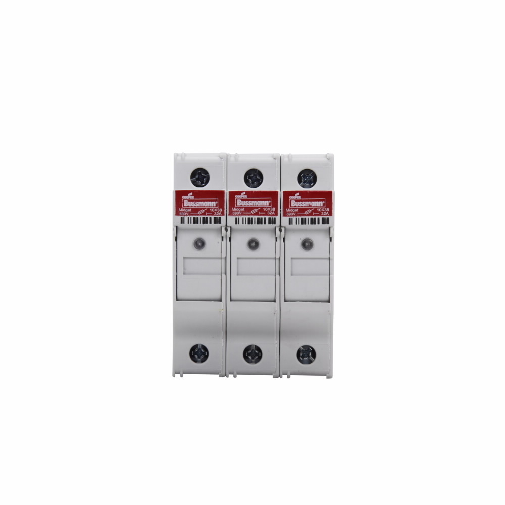 CHM3DCIU Modular Fuse Holder, 600 V AC/1000 V DC, 30 A, 18 to 4 AWG Wire, 3 Poles