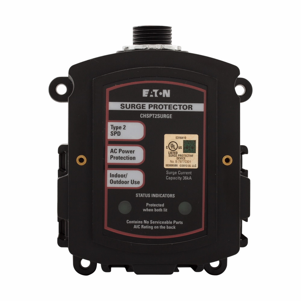 CHSPT2SURGE Type 2 Service Entrance Surge Protection Device, 120/240 V, 15 A, 60 Hz, 22000 kA SCCR, 1 Phase
