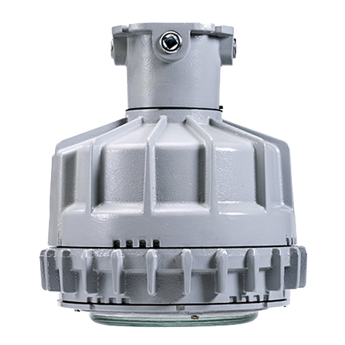 Explosionproof Luminaire, Cylindrical Dust-Ignitionproof Factory Sealed, Series: CMLED, 120 to 277 VAC, 95.5/92 W Fixture, 0.9/0.36 A, LED Lamp, 60000 hr Average Life, 5650 K Color Temperature, 70 CRI, Polycarbonate Lens, 8982 Lumens, NEMA 3R/4X/5/IP66/IP67 Enclosure, Ceiling Mounting, Cast Copper Free Aluminum Housing Material, Painted Gray Baked Epoxy Clad Housing Finish, 14.3 in L x 13 in W Dimensions