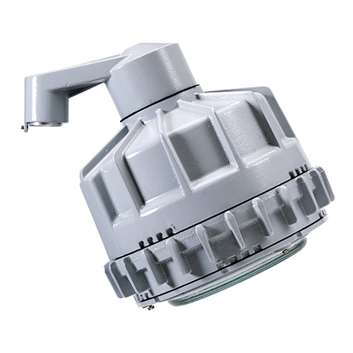 Explosionproof Luminaire, Cylindrical Dust-Ignitionproof Factory Sealed, Series: CMLED, 120 to 277 VAC, 95.5/92 W Fixture, 0.9/0.36 A, LED Lamp, 60000 hr Average Life, 5650 K Color Temperature, 70 CRI, Polycarbonate Lens, 8982 Lumens, NEMA 3R/4X/5/IP66/IP67 Enclosure, Stanchion Mounting, Cast Copper Free Aluminum Housing Material, Painted Gray Baked Epoxy Clad Housing Finish, 14.4 in L x 13 in W Dimensions