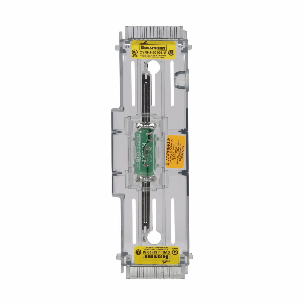CVRI-J-60100-M JM60 Fuse Block Cover With Open Fuse Indication, 100 A, 600 V AC, For Use With Class J Power Distribution Fuse Block, Thermoplastic