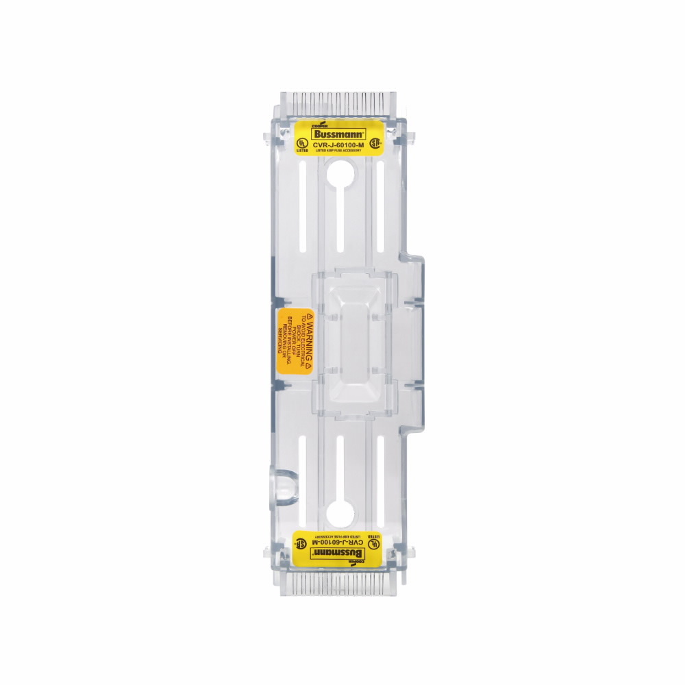CVR-J-60100-M JM60100 Fuse Block Cover, 100 A, 600 V AC, For Use With Class J Power Distribution Fuse Block, Thermoplastic