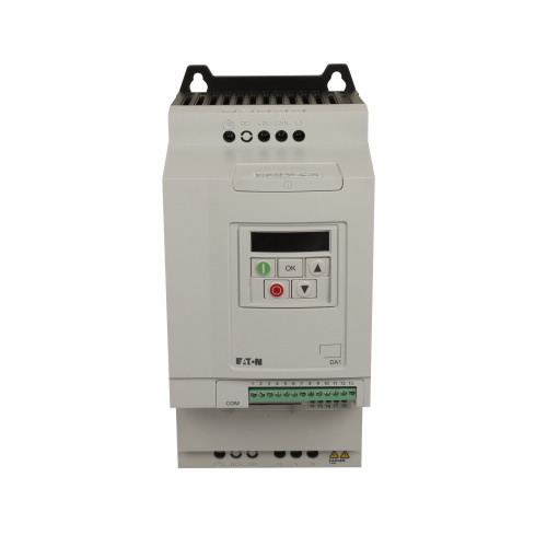 DA1-34014FB-A20C PowerXL 3-Phase Adjustable Compact AC Variable Frequency Drive, 380 to 480 V AC, 14 A, 7-1/2 hp, 5.16 in W x 8.03 in D