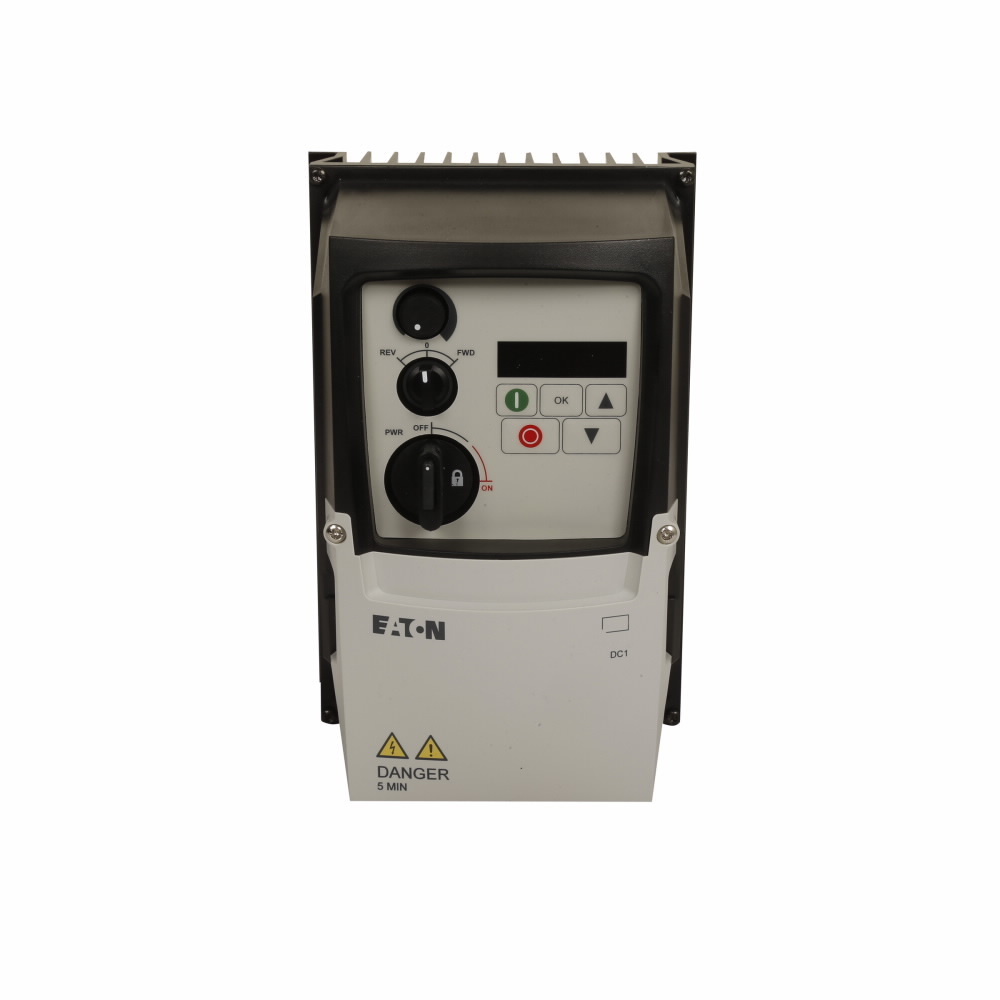 DC1-342D2NN-A6SN PowerXL 3-Phase Adjustable Compact Standard Basic AC Variable Frequency Drive, 380 to 480 V AC, 2.2 A, 1 hp, 6.34 in W x 7.24 in D