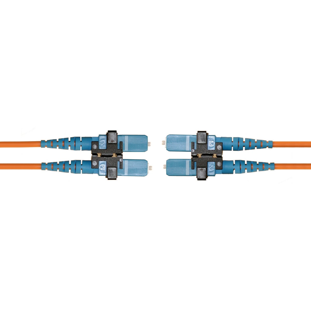DFRCSCSCC1MM Duplex OM1 Multi-Mode Riser Fiber Optic Patch Cord, 62.5 um Core, 1 m L, Copper Conductor