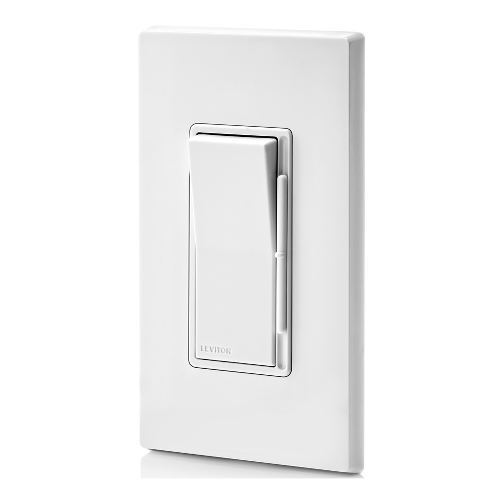 DSF01-10Z Decora 3-Pole Dimmer Quiet Slide Fan Speed Control, 120 V AC, 1.5 A, Slide Operational Mode, Ivory/Light Almond/White