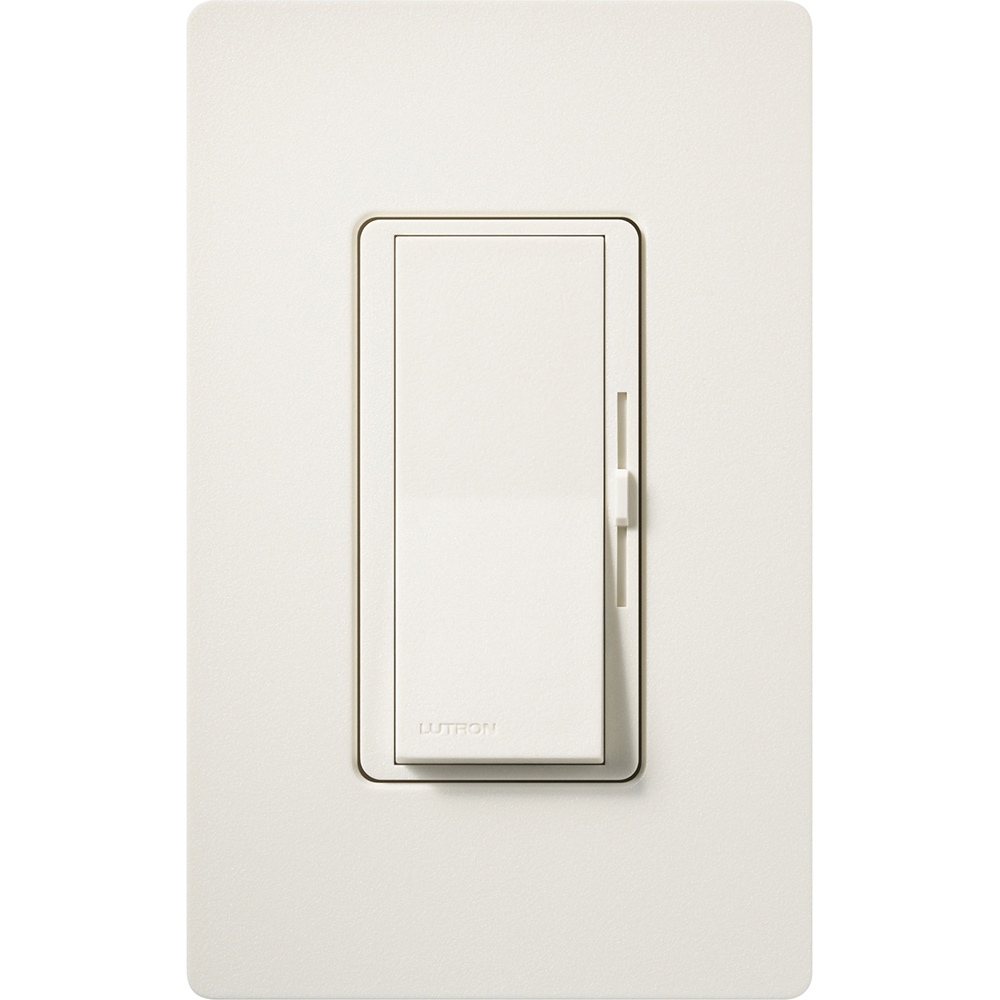 DVSCSTV-BI Diva 0-10V Dimmer Switch, 8 Amp, 50 mA sink, 1 Pole/3-Way, No Neutral Required, 120V, Biscuit