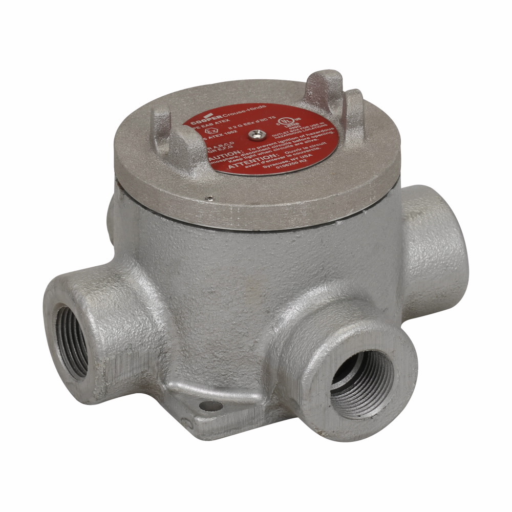 EABX16 ATEX Secondary Process Sealing Fitting Conduit Outlet Box, 3/4 in, 3 in Cover Opening