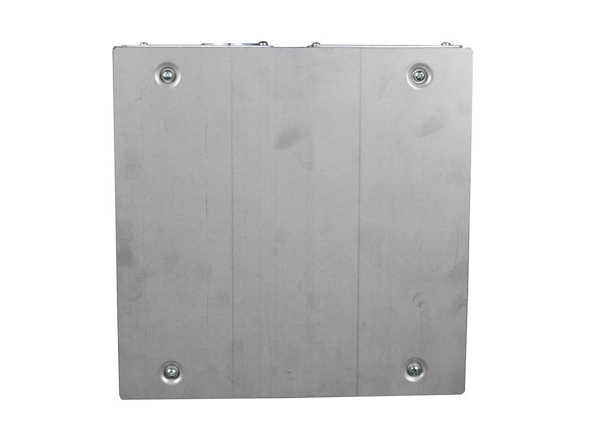 8-GANG RECESSED HINGED WALL BOX BK