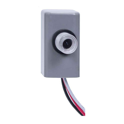 EK4036S NightFox Button Electronic Photocontrol, 105 to 305 V AC, 1000 W Tungsten, 1800 VA Ballast, Box Mount, Polycarbonate