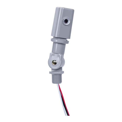 EK4236S Electronic Stem and Swivel Mounting Photocontrol, 105 to 305 V AC, 1000 W Tungsten, 1800 VA Ballast, Box/Fixture Mount, Plastic