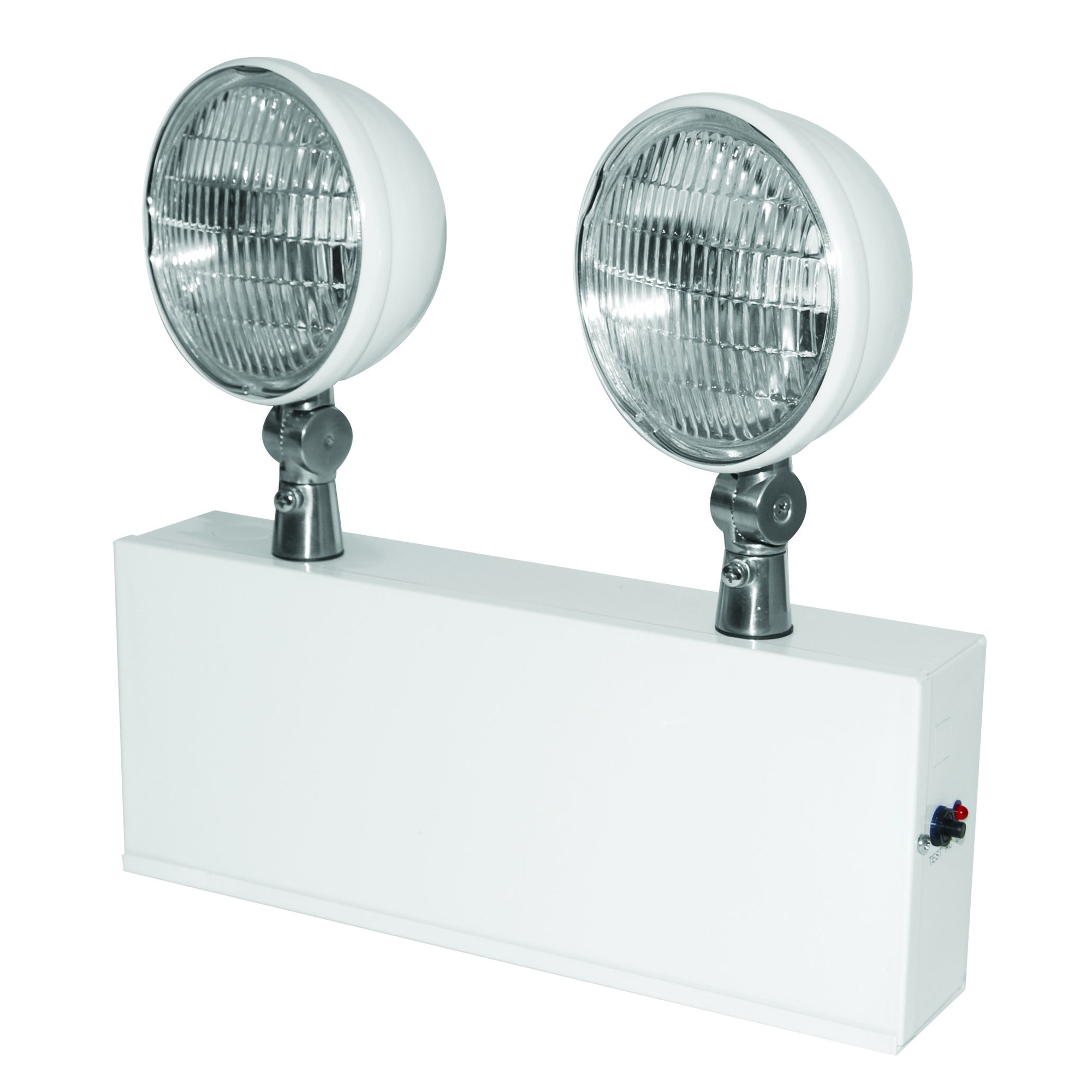 ELTC627 M4 Emergency Light Fixture, 27 W Halogen Lamp, 120 to 277 VAC, 6 VDC, 2 Heads, Steel