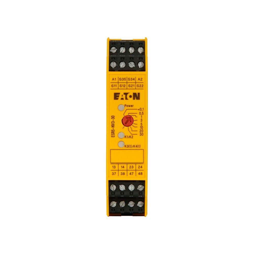 ESR5-NV3-30 ESR5 Series 1/2-Channel Off Delayed Safety Relay, 24 V DC V Coil