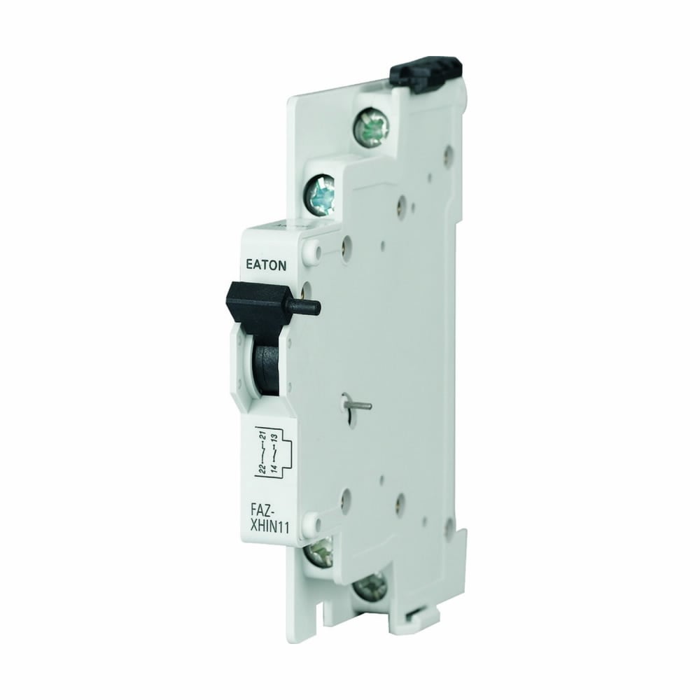 FAZ-XHIN11-SP Standard Thermal Magnetic Auxiliary Contact, 230 V AC, 3 A, 2 Contacts, For Use With Miniature Circuit Breaker and Supplementary Protector, Screw Connection