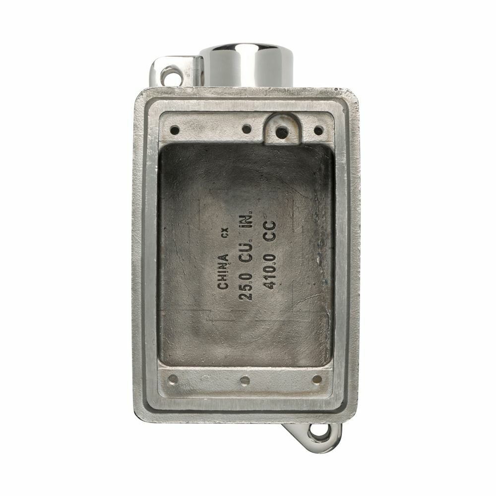 FD2SS Condulet Feed-Through Conduit Device Box, 316 Stainless Steel, 1 Gang, 4.63 in L x 6.19 in W x 3.03 in H