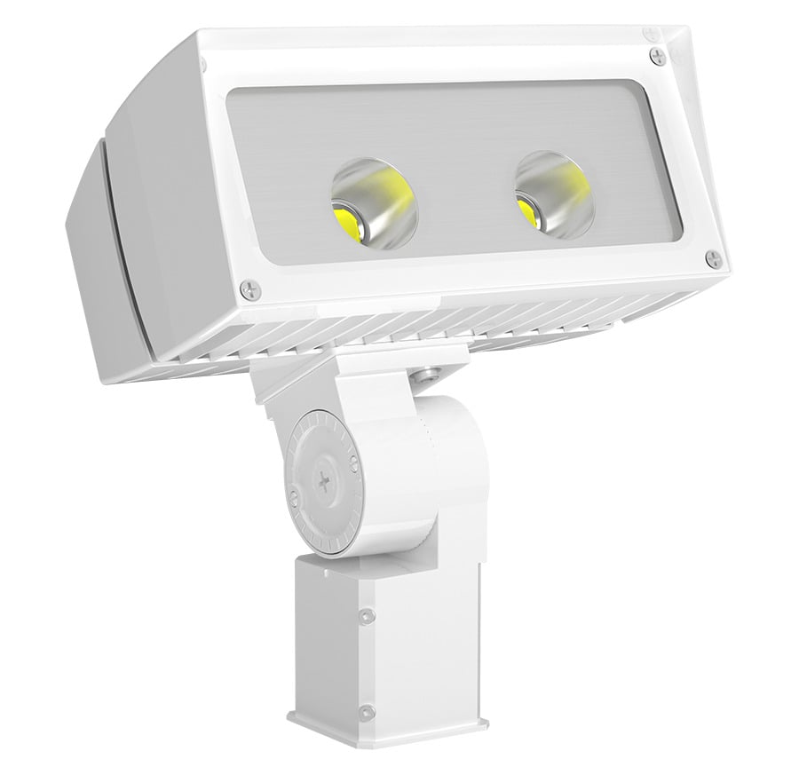 FFLED26SFB44W FFLED Floodlight With ON/OFF Driver,) LED Lamp, 29 W Fixture, 120/208/240/277 V AC, White Housing
