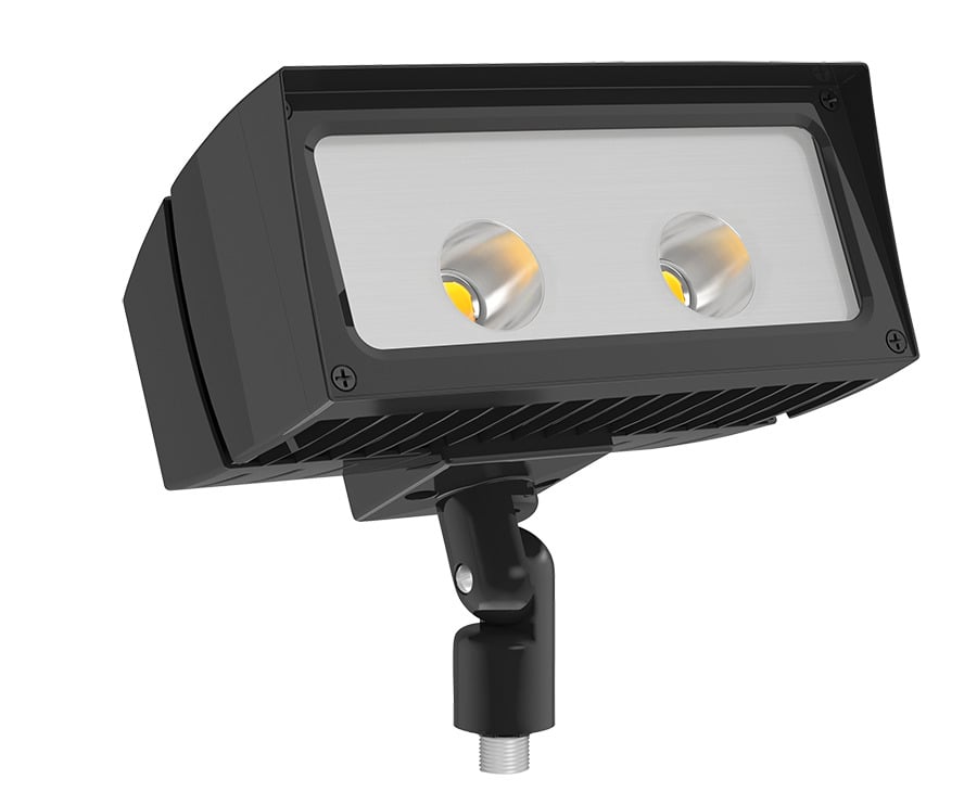 FFLED39B44 Floodlight Fixture With ON/OFF Driver,) LED Lamp, 41 W Fixture, 120/208/240/277 V AC, Bronze Housing