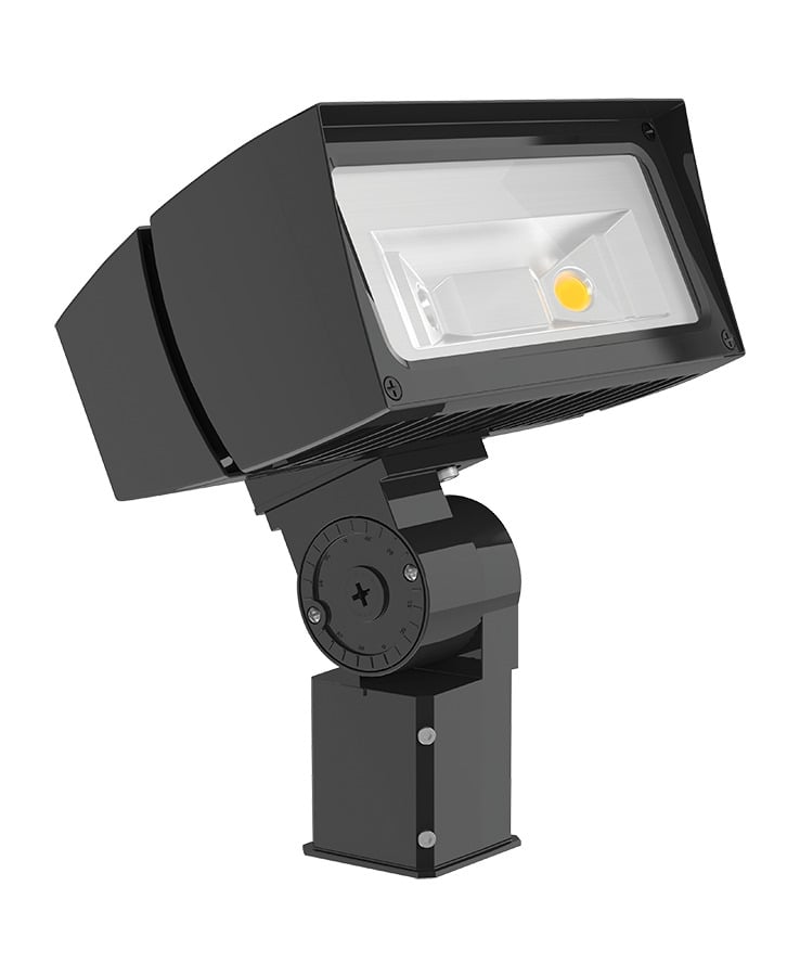 FFLED39SFN Floodlight Fixture With ON/OFF Driver,) LED Lamp, 41 W Fixture, 120/208/240/277 V AC, Bronze Housing
