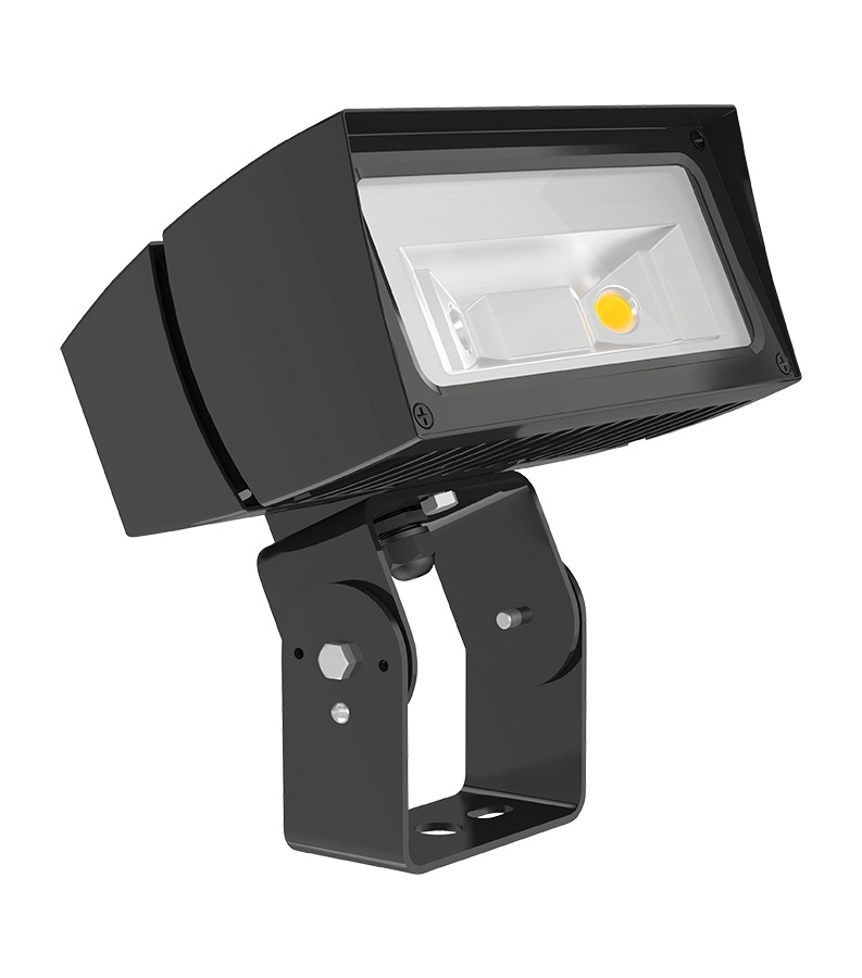FFLED39T/PC Floodlight Fixture With ON/OFF Driver, 120 V AC Button Photocell,) LED Lamp, 41 W Fixture, 120/208/240/277 V AC, Bronze Housing