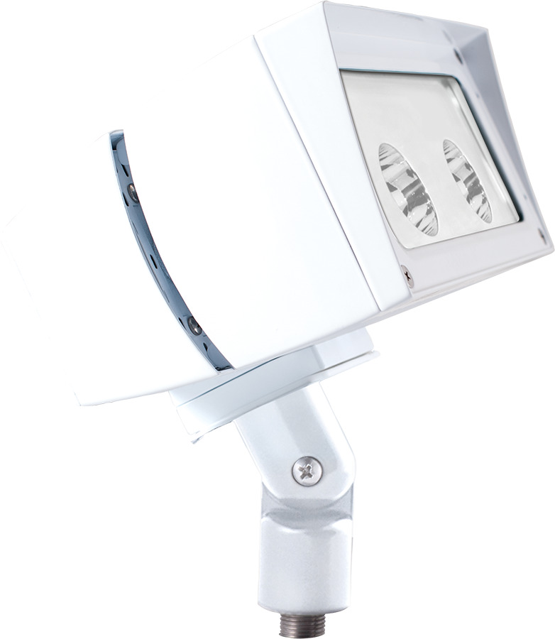 FFLED52B44W FFLED Floodlight With ON/OFF Driver,) LED Lamp, 55 W Fixture, 120/208/240/277 V AC, White Housing