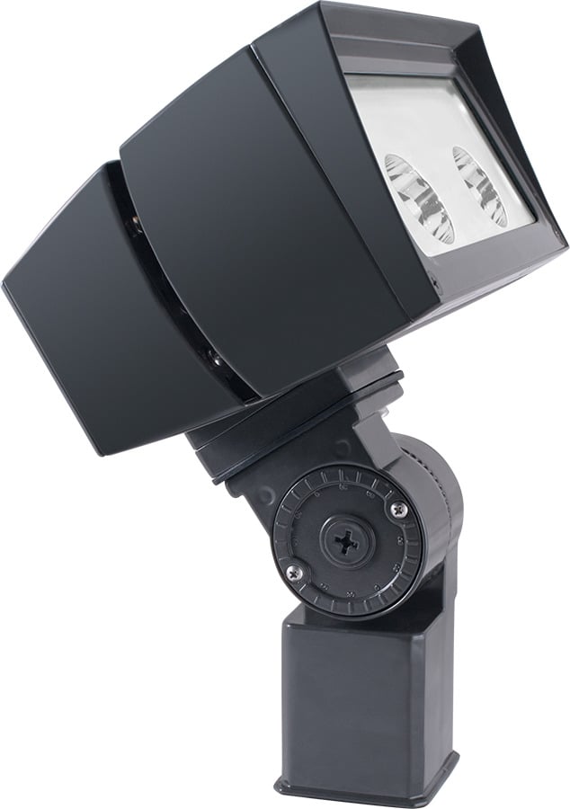 FFLED52SFB44 Floodlight Fixture With ON/OFF Driver,) LED Lamp, 55 W Fixture, 120/208/240/277 V AC, Bronze Housing