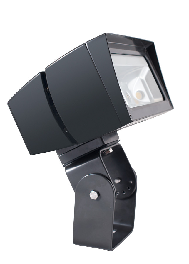 FFLED52T Floodlight Fixture With ON/OFF Driver,) LED Lamp, 54 W Fixture, 120/208/240/277 V AC, Bronze Housing