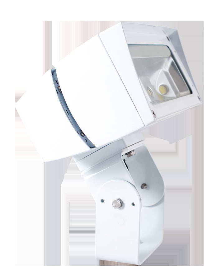 FFLED52TW FFLED Floodlight With ON/OFF Driver,) LED Lamp, 55 W Fixture, 120/208/240/277 V AC, White Housing