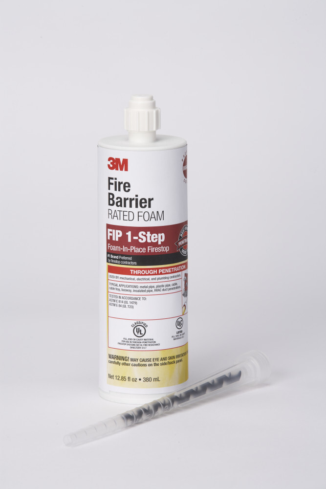 Fire Barrier Rated Foam, Maroon, 12.85 fl oz