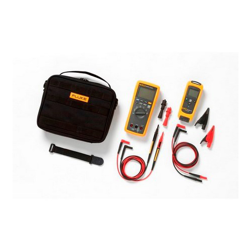 FLK-V3000FC-KIT Digital Multimeter Voltage Detector, 6/60/600/1000 V AC/600 mV AC, 400 A, LCD Indicator, Hard Plastic