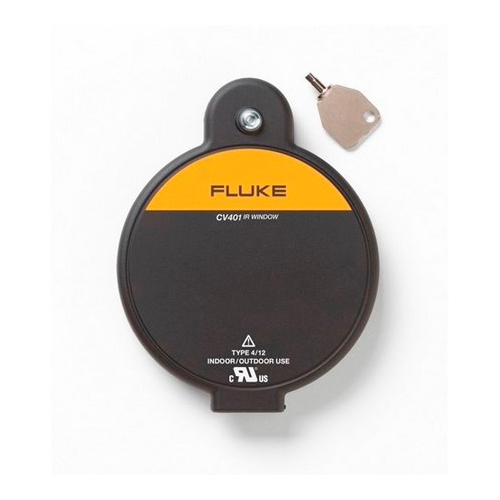 FLUKE-CV401 ClirVu CV Series Infrared Window With Security Key Door Latch, 4 in Crystal Insert, 0.9 in THK Window