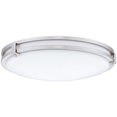 FMSATL 16 20840 BN M4 FMSATL Decorative Indoor Round Saturn Flush/Semi-Flush Mount Lighting, 24 W Fixture, 120 VAC, Brushed Nickel Housing