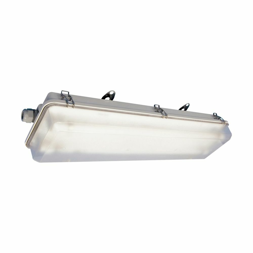 FPS220 Non-Metallic Intrepid Overhead Light, (2) T12 Lamp, 120 to 277 VAC, Natural Housing
