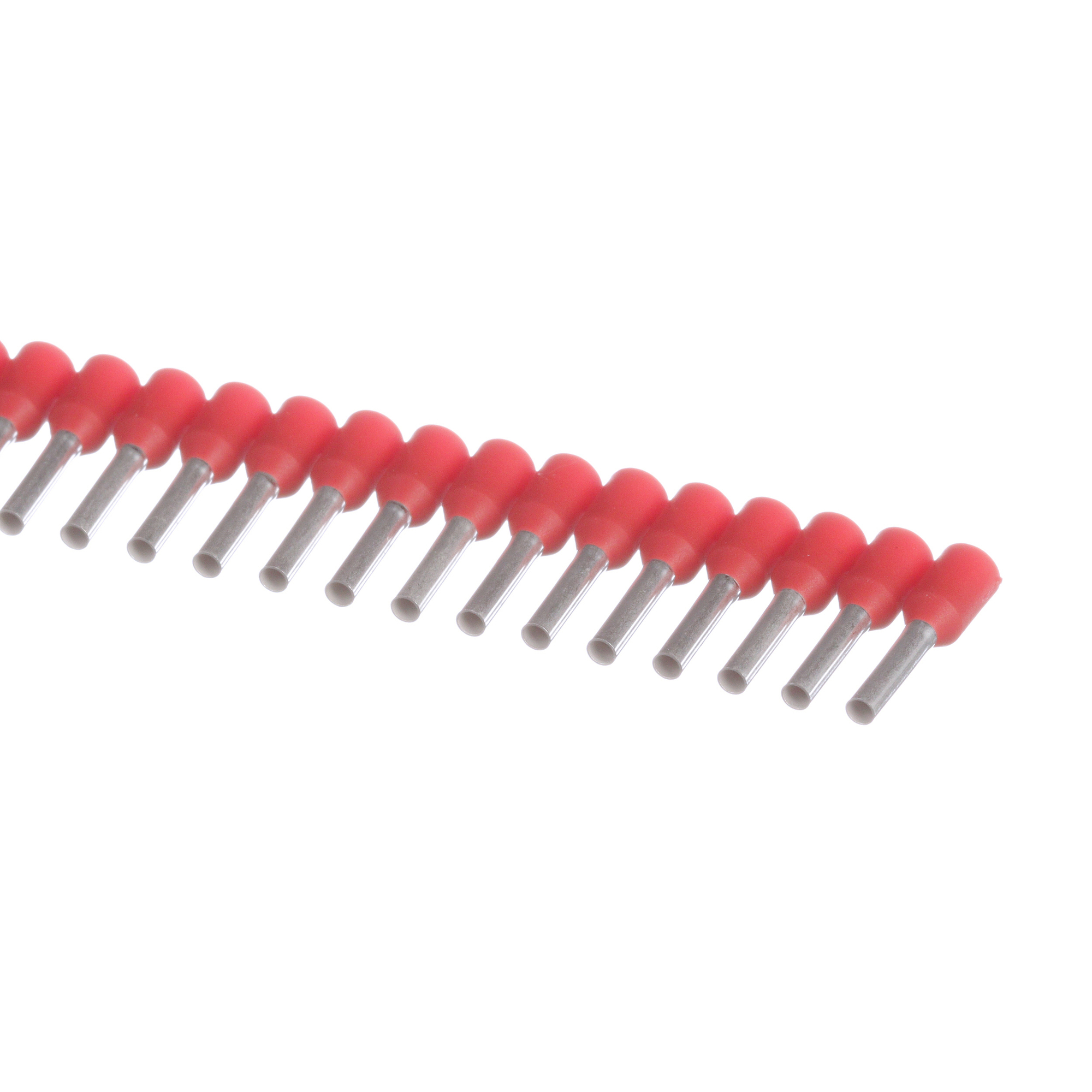 FSD77-8-3K2 Reel Smart Type FSD Single Insulated Ferrule, 1 sq-mm Stranded Conductor, 0.57 in L, Copper, Red