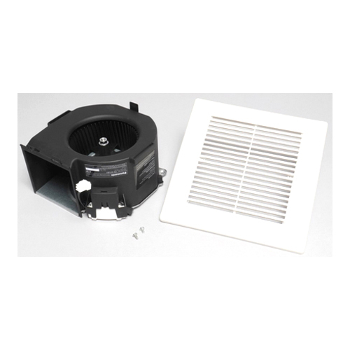 FV-07VBB1 1-Phase AC Motor/Grille Assembly, For Use With EcoVent U-Can Contractor Pack and FV-07VBA1 Bath Fan Housing, 4 in Duct, 120 V AC, 0.15 A, 20 W, 70 or 90 cfm Fan, 1.1 Sone Noise, Ceiling/Wall Mount, Steel, White