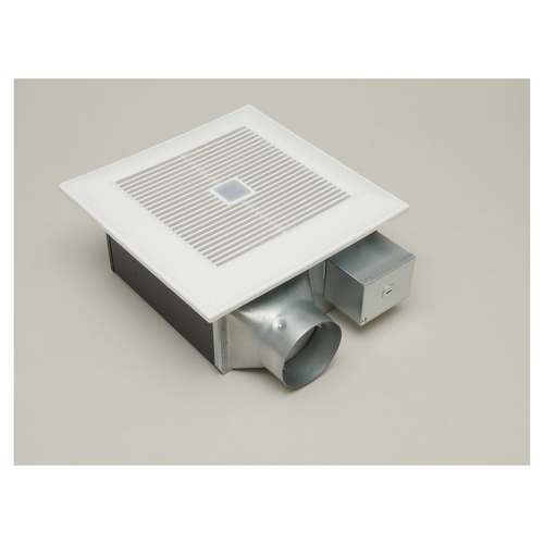 FV-08-11VFM5 1-Speed Bath EZ Ventilation Fan, 80/110 cfm, 4 in, 3 in Dia Duct, 4.4 W, 7.2 W, 11.1 W, 120 VAC, 0.09/0.13/0.2 A, 0.3/0.8 sones, Import