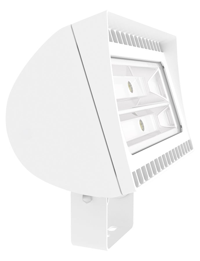 FXLED150TW Standard Floodlight Fixture,) LED Lamp, 155 W Fixture, 120/208/240/277 V AC, White Housing