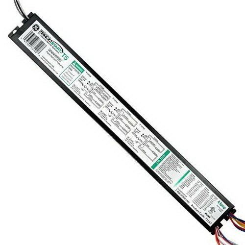 GE454MVPS90-E-S Electronic Fluorescent Ballast, Programmed, High, T5, 50 Hz, 120-277V