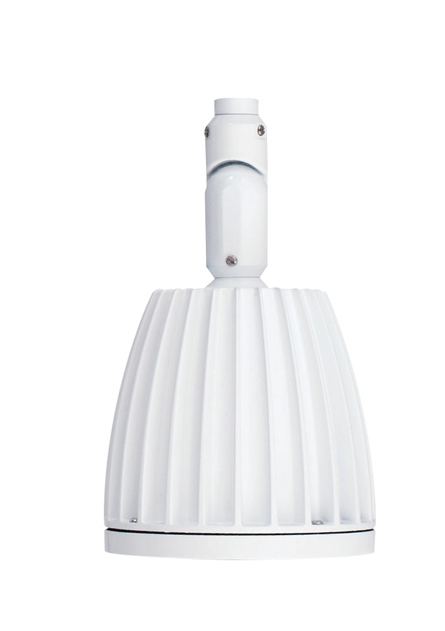 GNLED26NW Flood Gooseneck Decorative Fixture Head, 28 W Fixture, 120/208/240/277 V AC, White/Polyester Powder Coated Housing