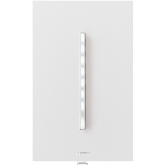 GT-150-WH Grafik T LED+ Dimmer with Wall Plate, 150W LED, 1 Pole, 120V, No Neutral Required, Non-RF, White