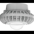 Hazardous, . LED 26W, 5000k, LED Pendant with, Clear Globe Gray