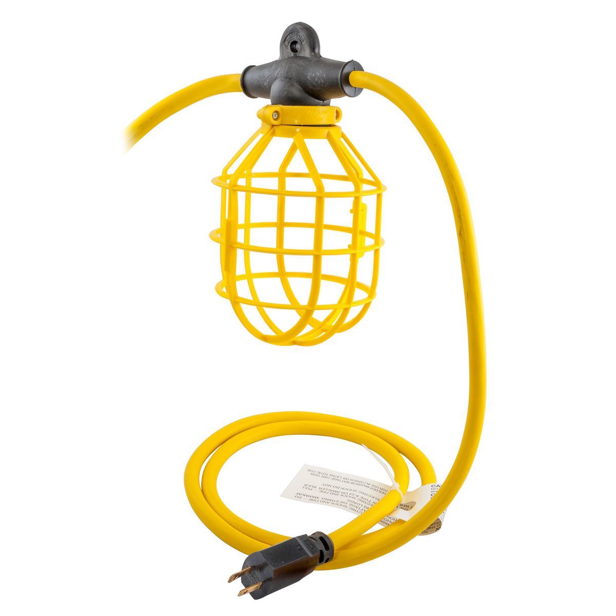 HBL142SJ100PS Type A Non-Dimmable Straight Blade Temporary Stringer Light With Plastic Guards, 150 W Fixture, 125 V AC, 10 Lamps