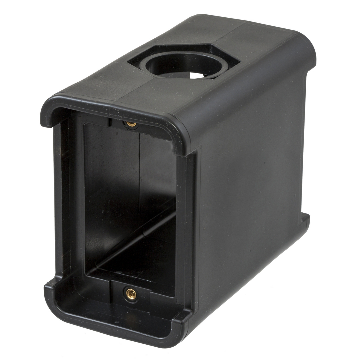 HBL3080BK Blank Configurable Non-Metallic Molded Portable Standard Outlet Box, Thermoplastic/Elastomer, 19 cu-in Capacity, 1 Outlets, 5 in H