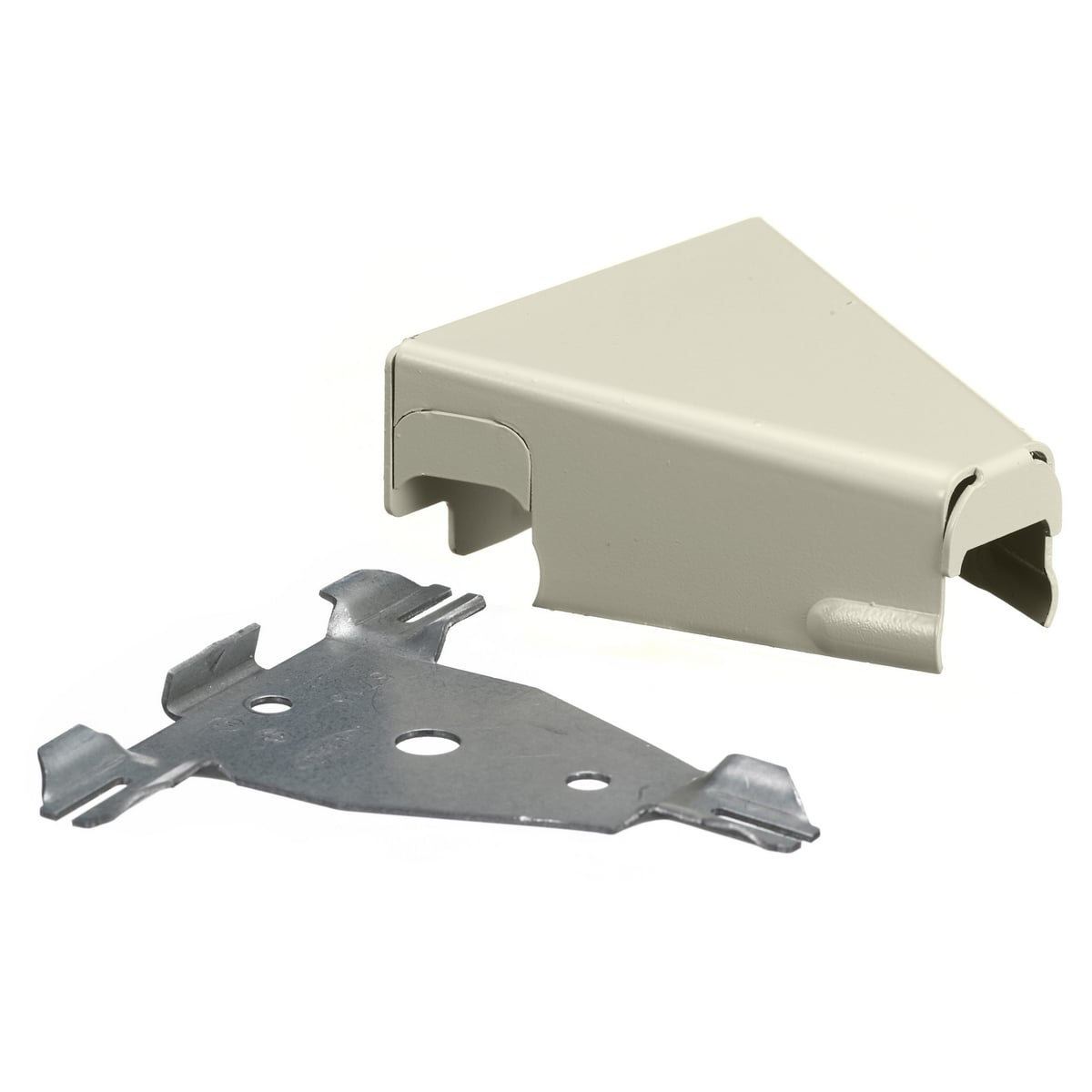 HBL5715IVA Combination Standard Tee Fitting, 0.4 sq-in, 90 deg Bend, For Use With HBL500, HBL700, HBL750 Series Metal Raceway, Rolled Steel, Ivory