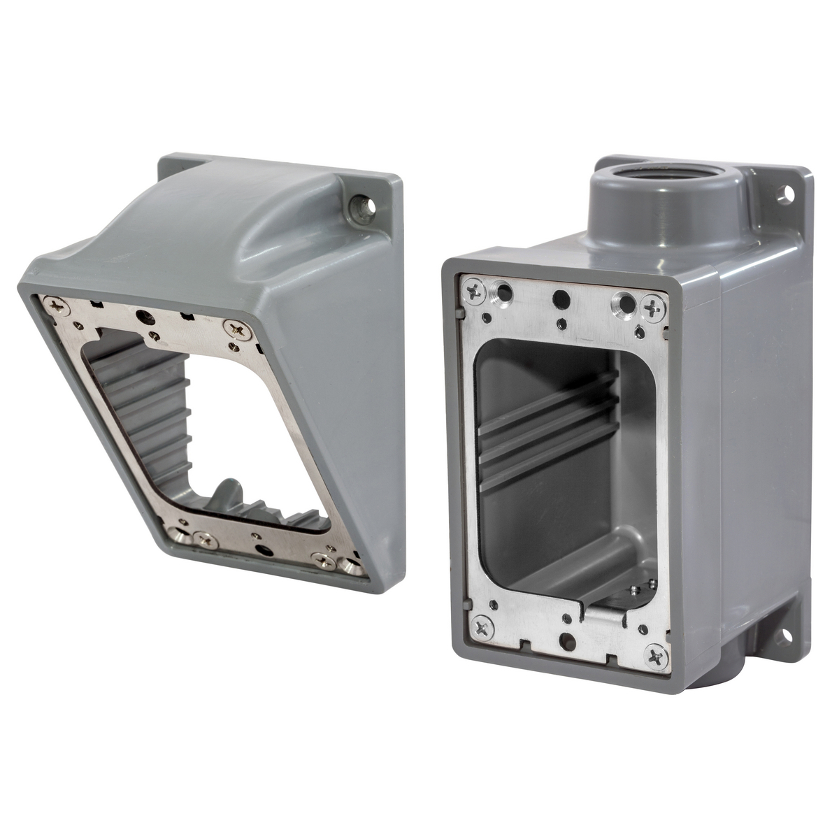 HBL6084AK Standard Watertight Molded FD Box Adapter Kit, PBT, 45 cu-in Capacity