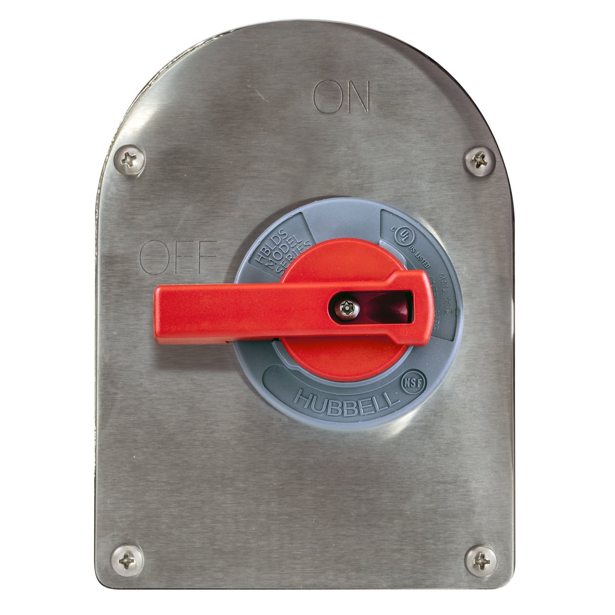 HBLDS3SSRRC Standard Sized Replacement Cover, For Use With 600 V AC 30 A 18000 W Sloped Top Disconnect Switch, NEMA 4X, Screw Terminal, -40 deg C, Stainless Steel